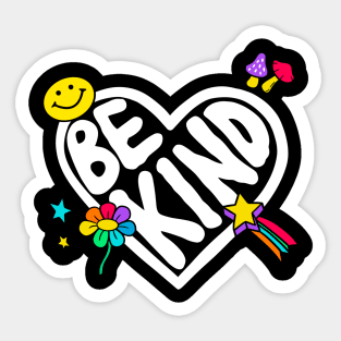 Be Kind Heart Lettering Sticker